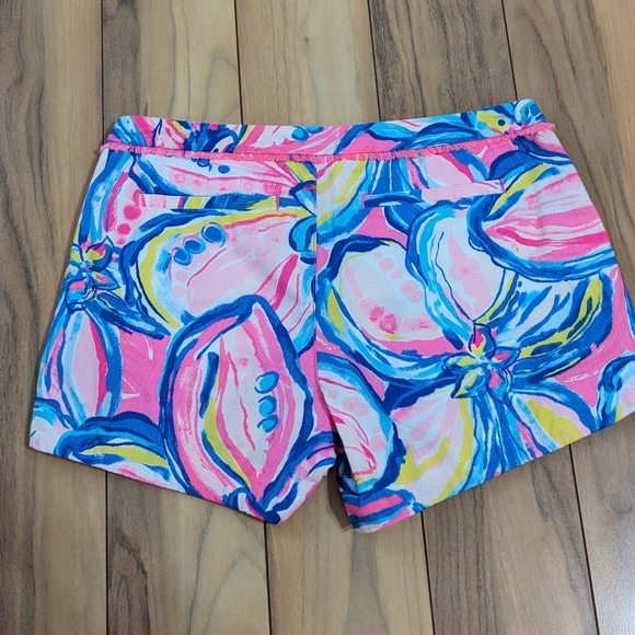 NWOT! Lilly Pulitzer Adie Shorts Pink Sunset The Sunny Side Size 0 - Picture 12 of 14